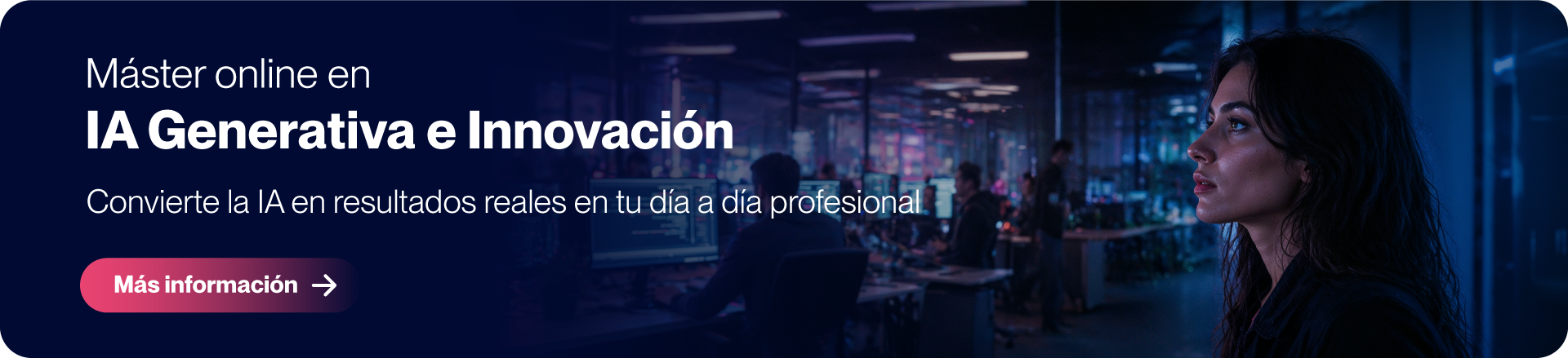 Banner Máster Online IA Generativa e Innovación