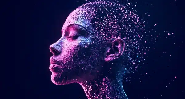 Cara abstracta futurista
